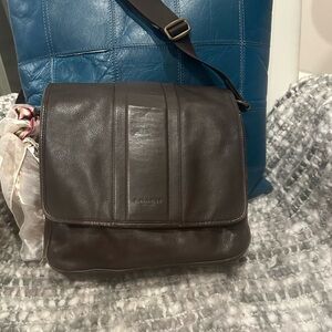 Coach Brown Leather Messenger Bag